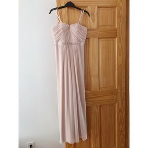 Adrianna Papell dusty pink evening gown